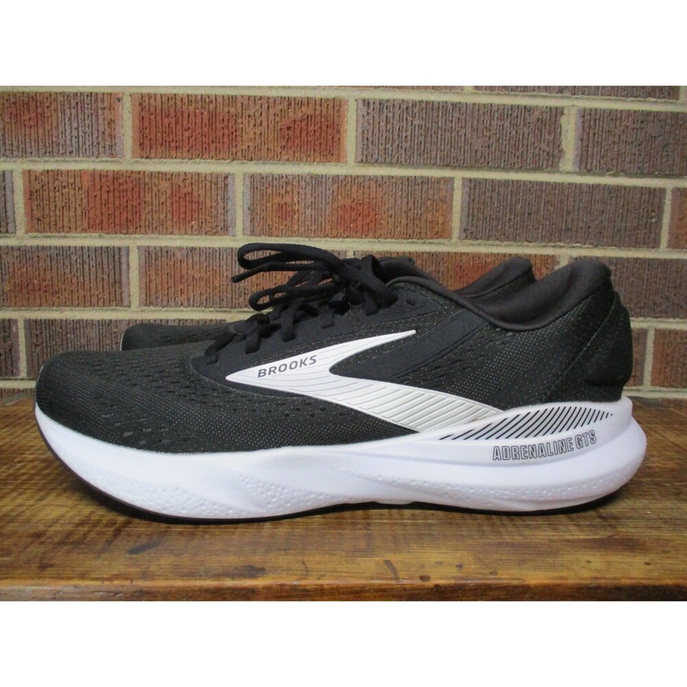 Brooks Mens Adrenaline GTS 24 Black 1104371D087 Running Sneakers Shoes 12.5 D - Picture 10 of 16